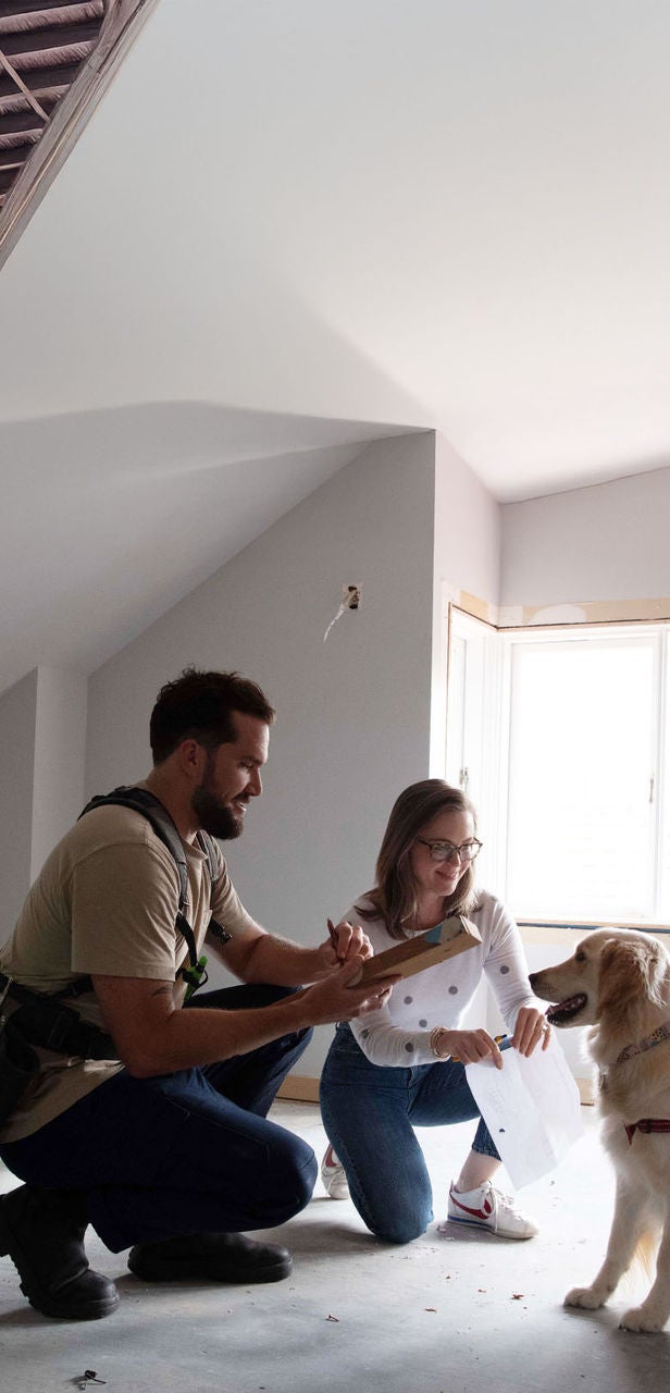 Couple consider getting a renovation loan 