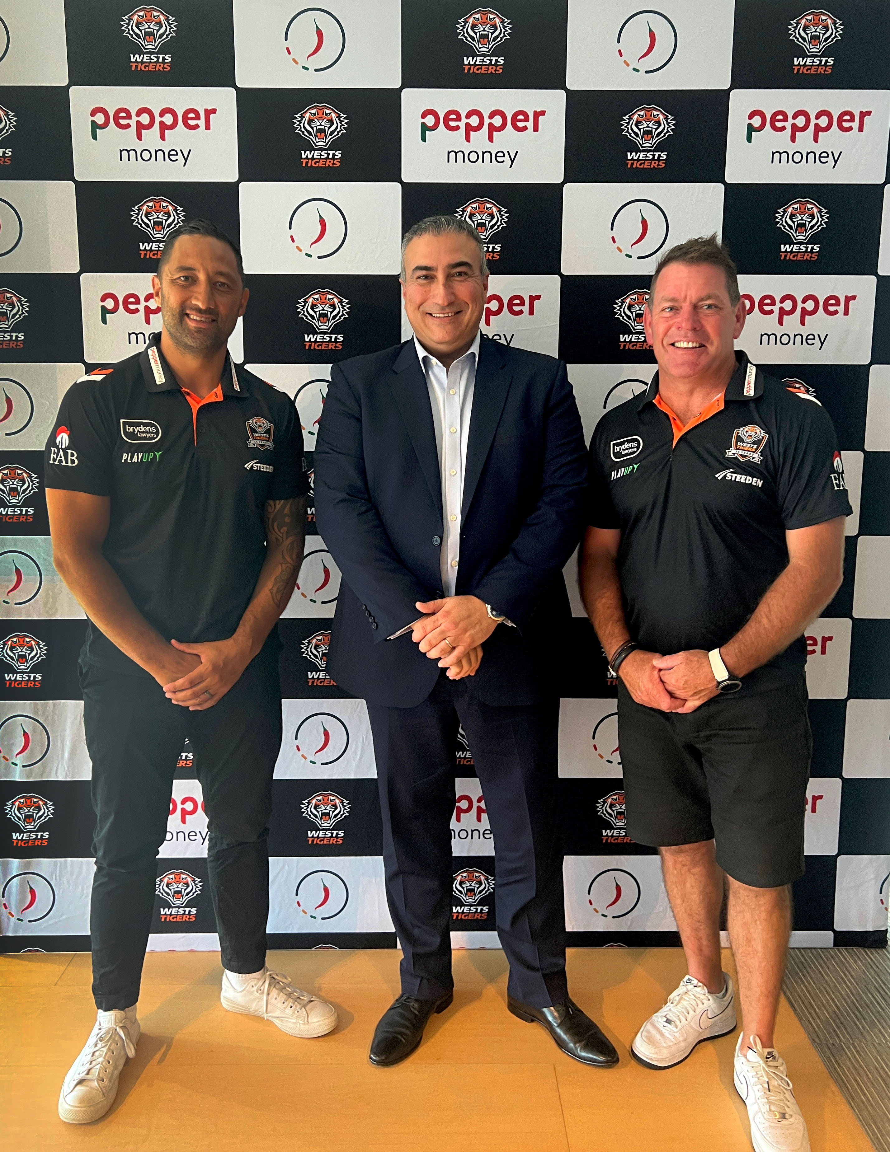 Pepper Money CEO with Wests Tigers
